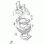 Схема вузла: Циліндр Yamaha TT600
