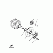 Схема вузла: Привід стартера Yamaha SRV250 Renaissa