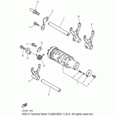 Схема узла: Копирный вал и Вилки Yamaha YZF600R Thundercat