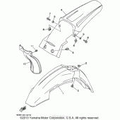 Схема узла: Крыло Yamaha WR250 WR250Z