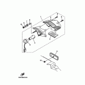 Схема узла: Задний фонарь (Стоп-сигнал) Yamaha XT660