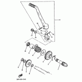 Схема узла: Привод стартера Yamaha YZ250 YZ250