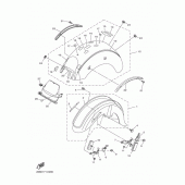 Схема узла: Крыло Yamaha XVS1100 V-Star Classic