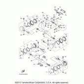 Схема узла: Поворотники Yamaha XV1700 Road Star Midnight Silverado
