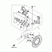 Схема вузла: Задній гальмівний супорт Yamaha TDM900