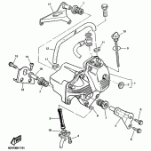 Схема узла: Масляный бак Yamaha TT600