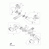 Схема узла: Поворотники Yamaha WR450F