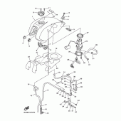 Схема вузла: Паливний бак Yamaha XJR1300