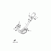 Схема узла: Выхлопная система Yamaha SRX250