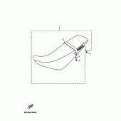 Схема узла: Сиденье Yamaha DT125 DT125X