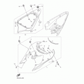 Схема узла: Боковая крышка Yamaha YZF-R6/ YZF600 R6