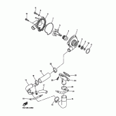 Схема узла: Водяной насос Yamaha FZ6 FZ6 FAZER S2