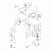 Схема вузла: Паливний бак Yamaha XVS1300 V-Star Deluxe