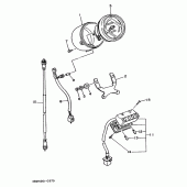 Схема узла: Панель приборов Yamaha XV535 Virago