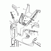 Схема узла: Зеркала и тросики 1 (5GM1,8) Yamaha YP250 Majesty