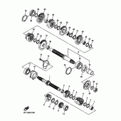 Схема вузла: Трансмісія Yamaha YZF-R1 R1