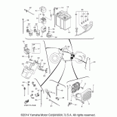 Схема вузла: Електроустаткування (2) Yamaha XVS1300 Stryker