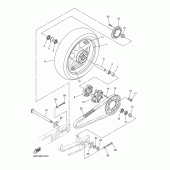 Схема узла: Заднее колесо Yamaha FZ6 FZ6 FAZER S2 (ABS)