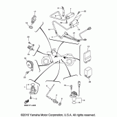 Схема вузла: Електроустаткування 1 Yamaha XVS1300 V-Star Deluxe