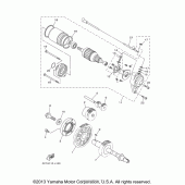 Схема узла: Привод стартера Yamaha XV1900 Raider S