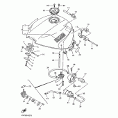 Схема узла: Топливный бак Yamaha YZF1000R Thunderace