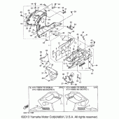 Схема вузла: Облицювальні елементи (2) Yamaha YZF600R Thundercat