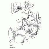 Схема узла: Опция (HEADLIGHT; FOR ITALY) Yamaha YZF750 YZF750