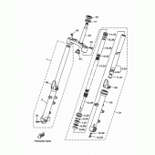 Схема вузла: Вилка передньої осі Yamaha MT07/MTT690 MT-07