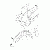 Схема узла: Крыло Yamaha WR450F
