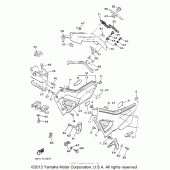 Схема узла: Боковая крышка Yamaha XVZ1300 Venture Royale