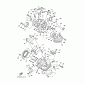 Схема вузла: Головка циліндра Yamaha XVS650 Drag Star Classic