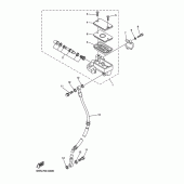 Схема вузла: Передній гальмівний циліндр Yamaha XVS250 Drag Star