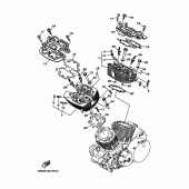 Схема вузла: Головка циліндра Yamaha XV1600 Wild Star