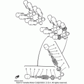 Схема вузла: Клапан Yamaha YZF600R Thundercat