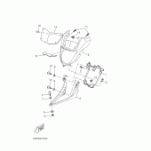 Схема узла: Облицовочные элементы 1 Yamaha WR125 WR125X
