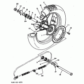 Схема вузла: Заднє колесо Yamaha WR250 WR250Z