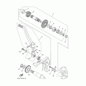 Схема узла: Привод стартера Yamaha YZ250 YZ250