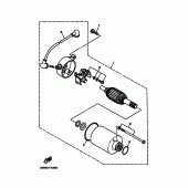 Схема узла: Стартер электрический Yamaha XV250 Virago