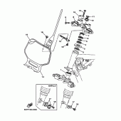 Схема вузла: Рульовий механізм Yamaha TTR125 TT-R125
