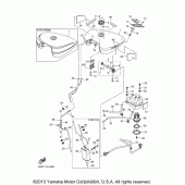 Схема узла: Топливный бак Yamaha XVS1300 V-Star Tourer