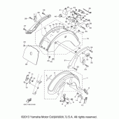 Схема вузла: Крило Yamaha XVS650 V-Star Silverado