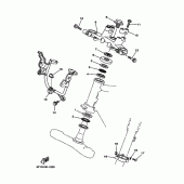 Схема вузла: Рульовий механізм Yamaha TW200