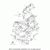Схема узла: Рама Yamaha XV1700 Road Star Midnight Silverado