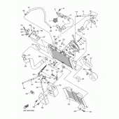 Схема узла: Радиатор и Патрубок системы охлаждения Yamaha XJ6 Diversion (S-TYPE)