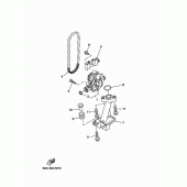 Схема вузла: Масляний насос Yamaha XSR700/MTM690