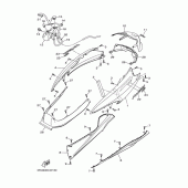 Схема вузла: Бічна кришка Yamaha YP400 Majesty