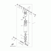Схема узла: Задняя подвеска Yamaha YZ250 YZ250