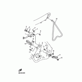 Схема узла: Подножки и Подставка Yamaha YZ426F