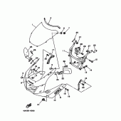 Схема узла: Облицовочные элементы 1 Yamaha TRX850