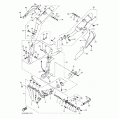 Схема вузла: Вихлопна система Yamaha YZF-R1 R1